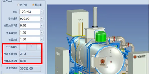 Automated surface area calculation for various components